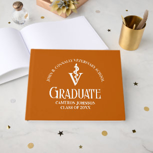 Aangepaste Oranje Veterinaire School Afstudeerfees Gastenboek