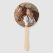 Aangepaste Oranje Veterinaire School Afstudeerfees Handwaaier (Achterkant)