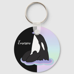 Aangepaste Orca Killer Whale Sleutelhanger
