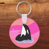 Aangepaste Orca Killer Whale Sleutelhanger (Voorkant)