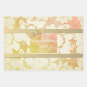 Aangepaste originele Floral Wrapping Inpakpapier Vel (Voorkant 2)