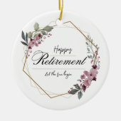 Aangepaste Ornament Design voor Pensioengeschenk (Voorkant)