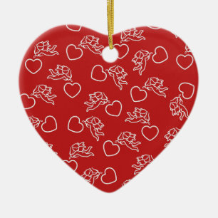 Aangepaste ornamenten voor kleuren upids en hart