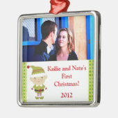 Aangepaste Ornamenten Winter Elf in Groen (Links)