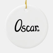 Aangepaste "Oscar"-versiering Keramisch Ornament (Achterkant)