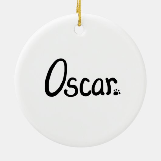 Aangepaste "Oscar"-versiering Keramisch Ornament (Achterkant)
