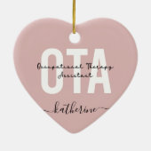 Aangepaste OTA Assistent-cadeaus voor beroepsmatig Keramisch Ornament (Achterkant)