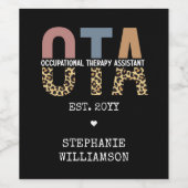 Aangepaste OTA Assistent-cadeaus voor beroepsmatig Wijn Etiket (Enkel label)