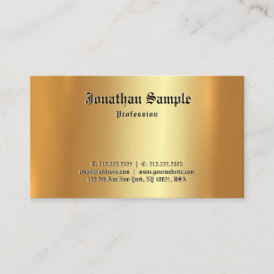 Aangepaste oude lettertype Elegant Goud Emboss Eff Visitekaartje