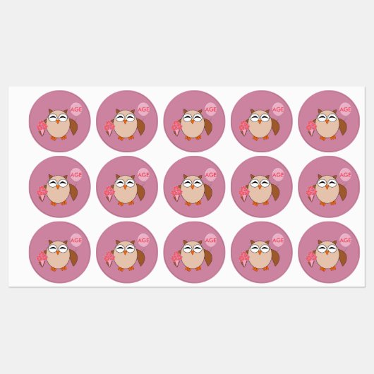 Aangepaste ouderdag labels (Vel)