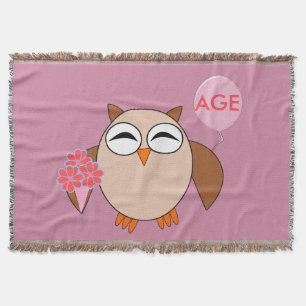 Aangepaste ouderdom voor vogeldag - driemannen deken