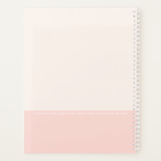 Aangepaste ouderschap dagboek notitieboek (Achterkant)