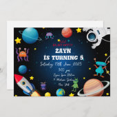 Aangepaste Out of Space Verjaardag Flat Kaart (Voorkant / Achterkant)