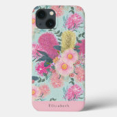 Aangepaste outback Banksia en Grevillea Eucalyptus Case-Mate iPhone Case (Achterkant)