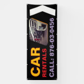 Aangepaste Outdoor Banner voor Autohuur (Verticaal)