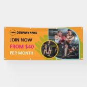 Aangepaste outdoor gym advertentie banner (Horizontaal)