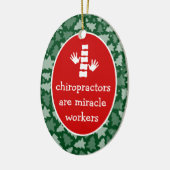 Aangepaste ovale chiropractor Ornament (Links)