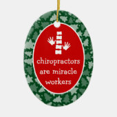Aangepaste ovale chiropractor Ornament (Voorkant)