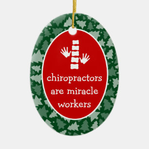 Aangepaste ovale chiropractor Ornament