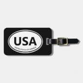 Aangepaste ovale landcode auto sticker logo bagagelabel (Voorkant horizontaal)