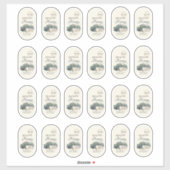 Aangepaste Ovale Sticker 12oz Honingcilinder Honin (Vel)