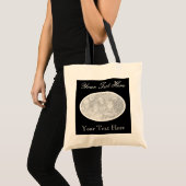 Aangepaste ovalfoto-canvas tas | Voeg hier uw afbe (Voorkant (product))