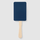 Aangepaste Oxford Blue Rectangle Fans Handwaaier (Voorkant)