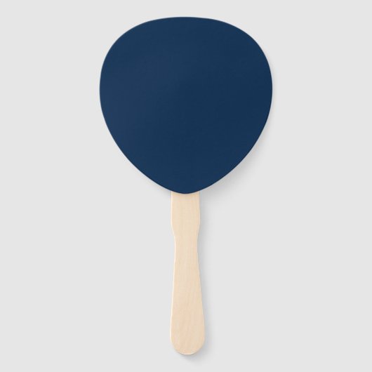 Aangepaste Oxford Blue Teardrop Fans Handwaaier (Voorkant)