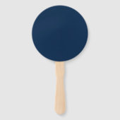 Aangepaste Oxford Blue + White Event Fans Handwaaier (Voorkant)