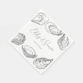 Aangepaste Oyster Party servetten (Hoek)