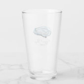 Aangepaste Oyster Pint Glassen Glas (Achterkant)