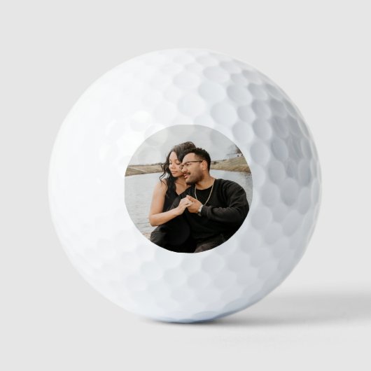 Aangepaste paar foto aandenken golfballen (Voorkant)