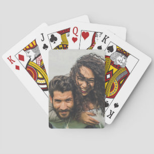 Aangepaste paar foto aandenken pokerkaarten