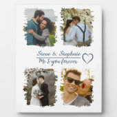 Aangepaste paar foto collage met elke tekst fotoplaat (Voorkant)