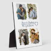 Aangepaste paar foto collage met elke tekst fotoplaat (Zijkant)
