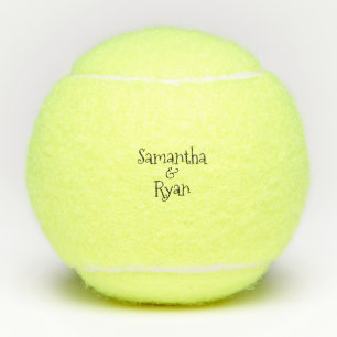 Aangepaste paar namen Leuk lettertype Tennisballen
