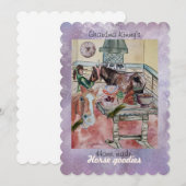 Aangepaste paard goodies label uitnodiging (Voorkant / Achterkant)