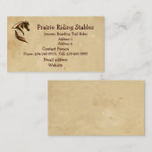Aangepaste paardenstallen Dierlijk Visitekaartje (Voorkant / Achterkant)