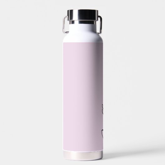 Aangepaste Paarse achtergrond Waterfles (Voorkant)