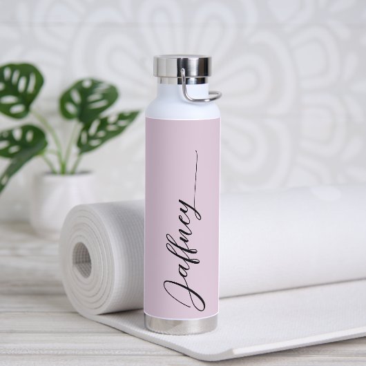 Aangepaste Paarse achtergrond Waterfles (Yoga)