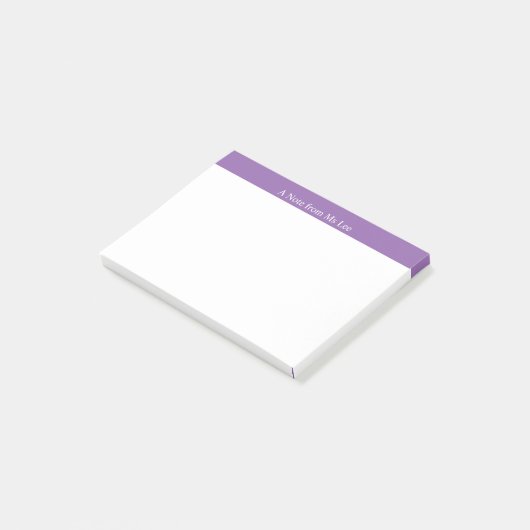 Aangepaste Paarse achtergrondnotities Post-it® Notes (Schuin)