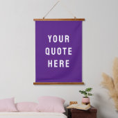 Aangepaste Paarse banner heeft uw offertewand gepe Hangend Wandkleed (Slaapkamer)