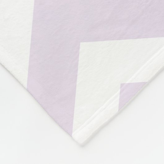 Aangepaste Paarse Chevron Unicorn Fleece Blanket (Hoek)
