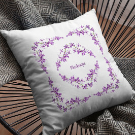Aangepaste Paarse dendrobium Orchids Motif Kussen