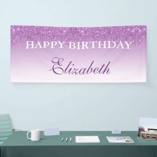 Aangepaste Paarse drifingdag Spandoek (Beurs)