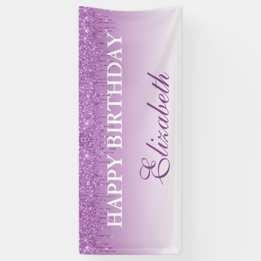 Aangepaste Paarse drifingdag Spandoek (Verticaal)