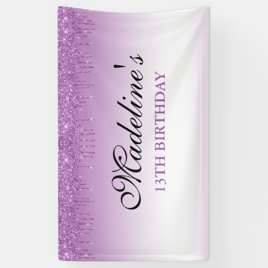 Aangepaste Paarse drifingdag Spandoek (Verticaal)