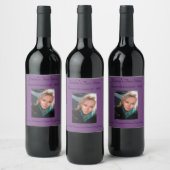 Aangepaste Paarse druiven | Foto Wijn Etiket (Flessen)