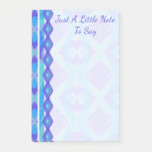 Aangepaste Paarse en Aqua Painted Diamonds Post-it® Notes (Voorkant)