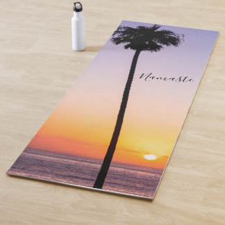Aangepaste Paarse en Oranje zonnepalmboom Yogamat